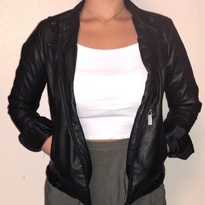 Faux Leather Jacket